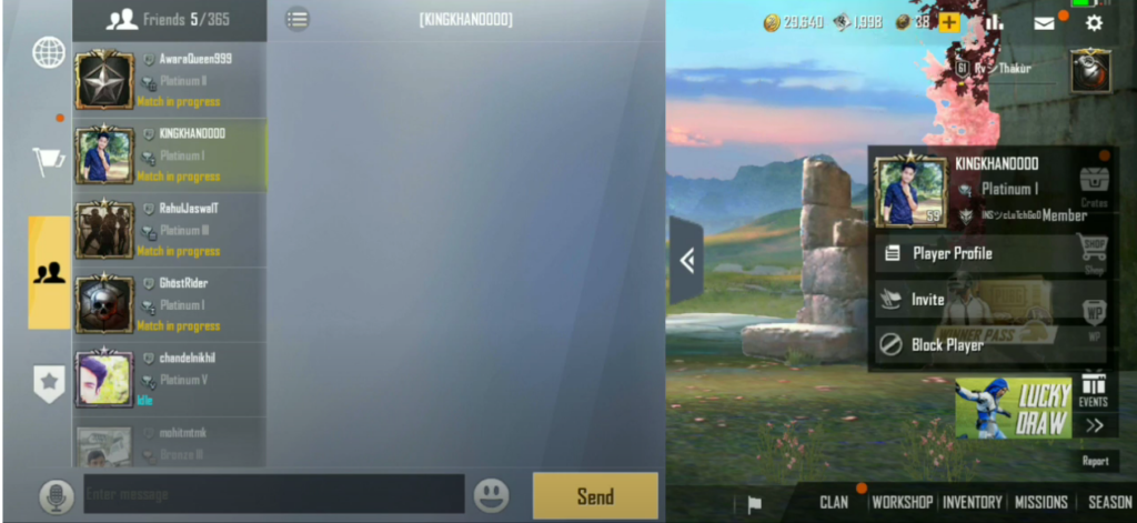 How to block friends on pubg mobile Lite